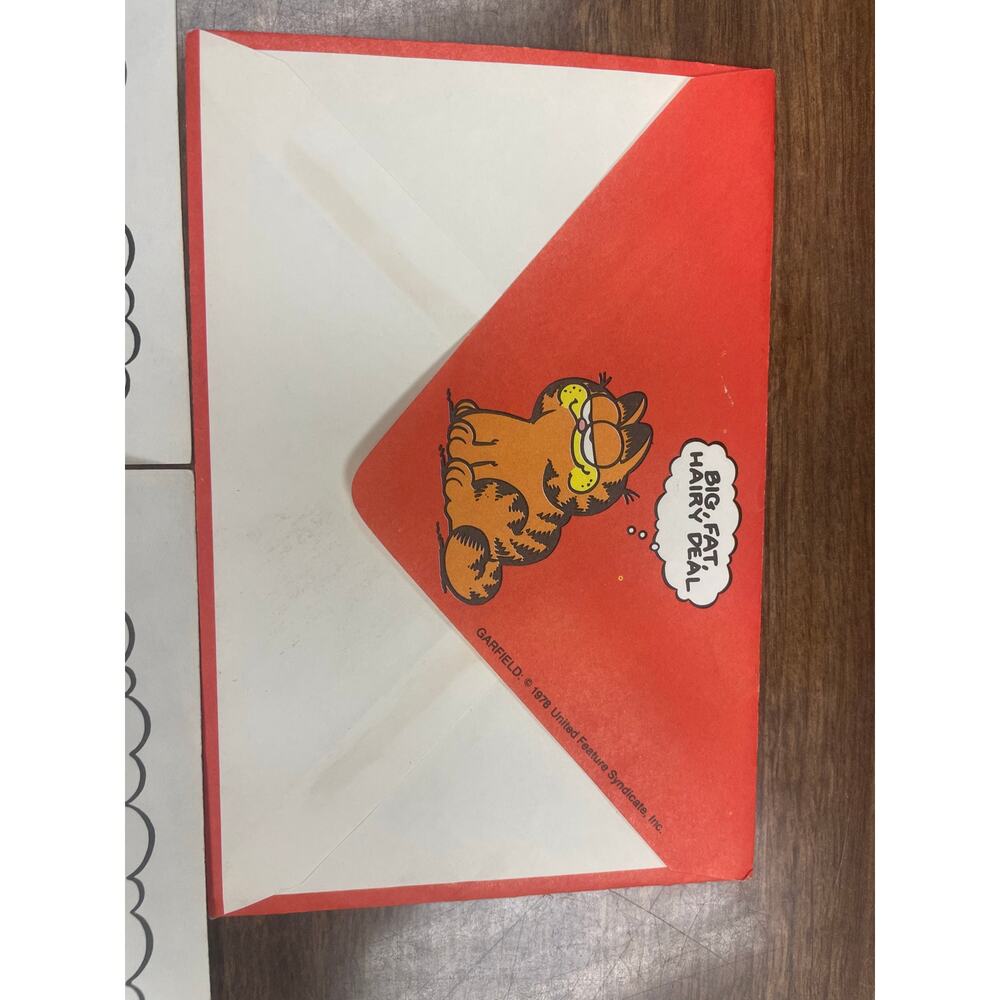 Vintage Garfield the Cat Stationery and Envelopes